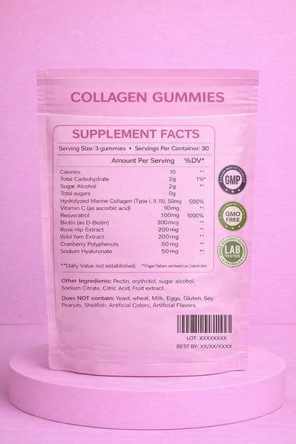 Collagen Gummies – Skin, Hair & Nails Support